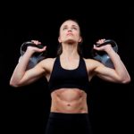 woman lifting weights